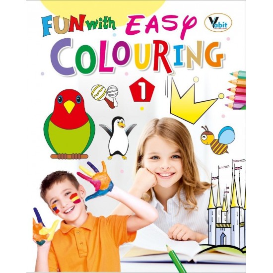 كراسة تلوين للاطفال ايزي 1 متعة التلوين الذكي ورق فاخر 16 Easy coloring VI-046